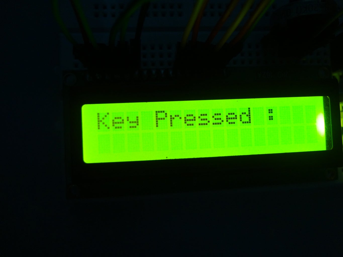 Getting Output on LCD