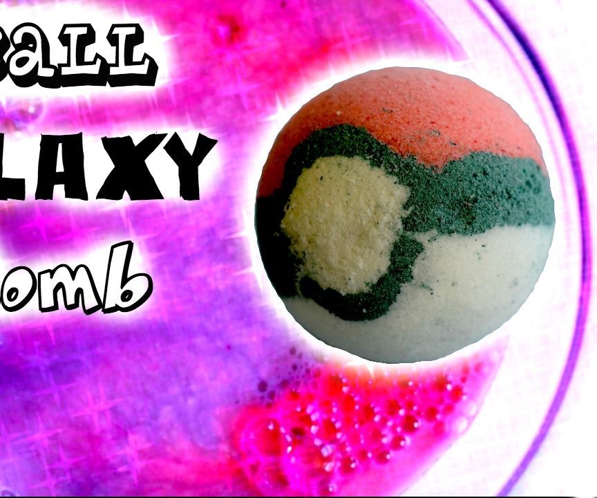 DIY Pokeball Galaxy Bath Bomb