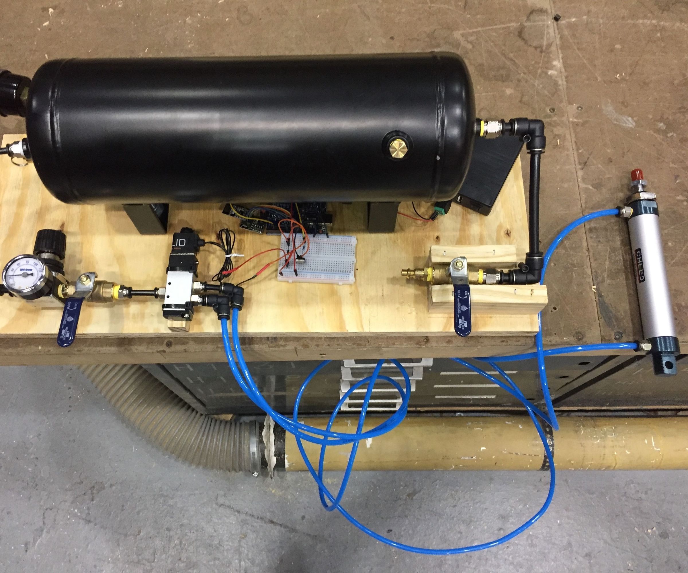 Remote Controlled Pneumatic Cylinder