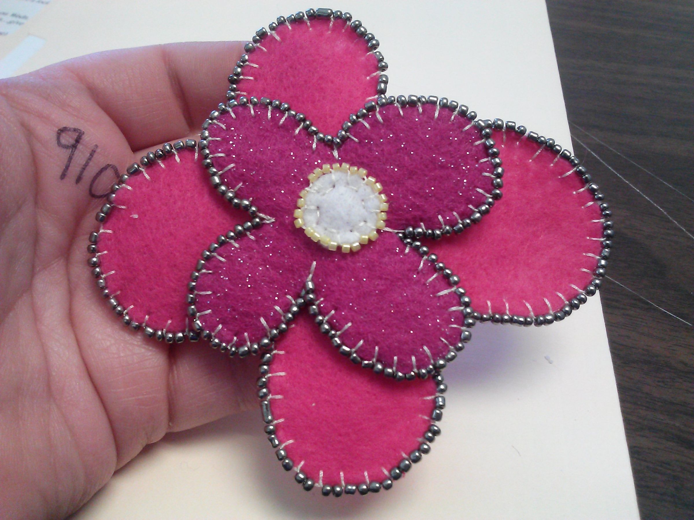 Felt Hair Piece(or necklace).