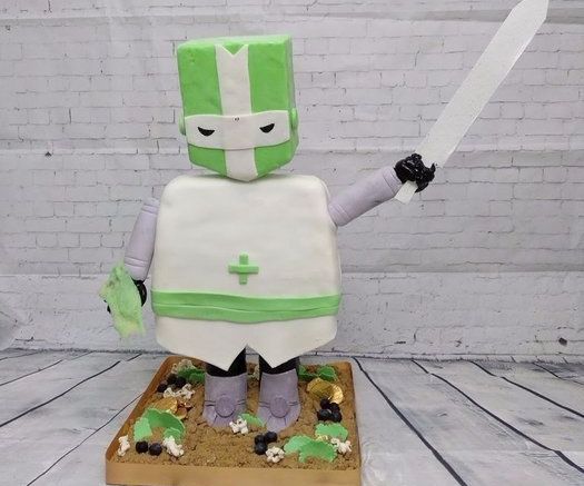 How to Make a Stand-Up 3D CASTLE CRASHER KNIGHT Cake : 4 Steps (with ...