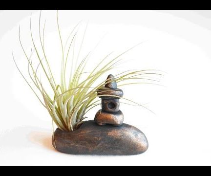 How to Make a Polymer Clay Zen Air Plant Garden
