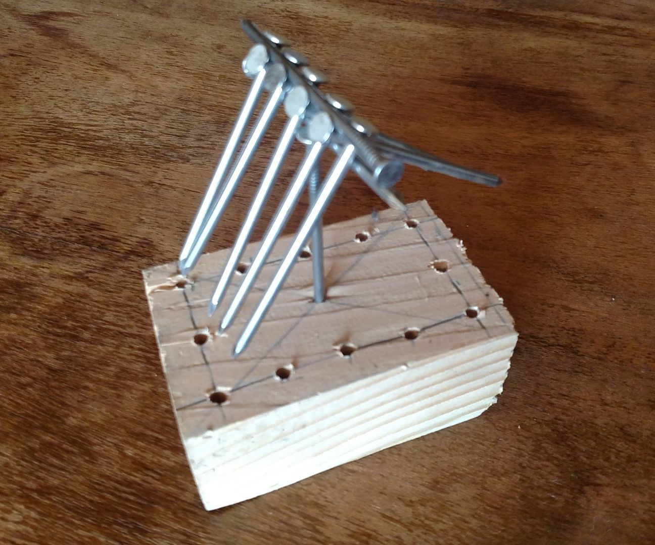 Wooden Nail Balance Project