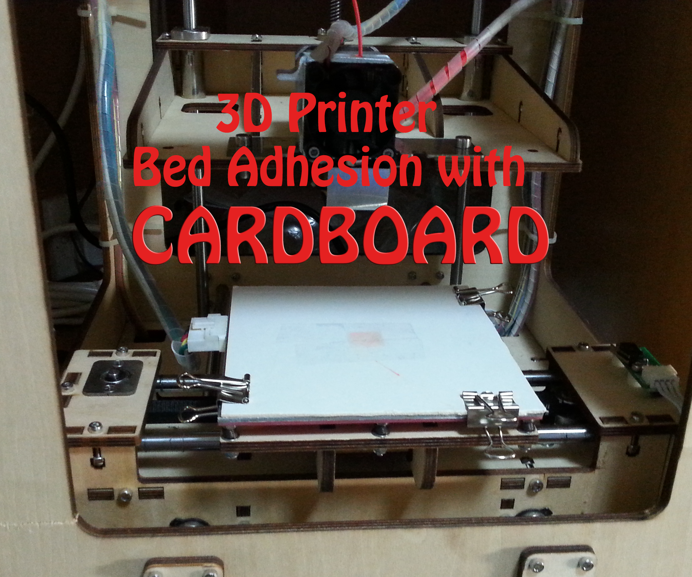 Cardboard: Alternative 3D Printer Bed Adhesion
