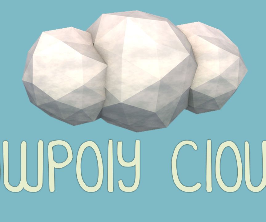 Low Poly Cloud - Cinema 4D