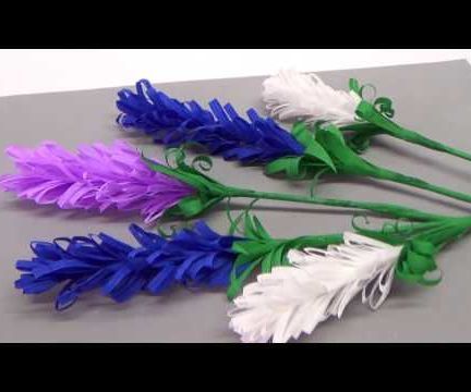 How to Make Lavender Paper Flower | Flower Making for Beginners / DIY Paper Crafts / Julia DIY