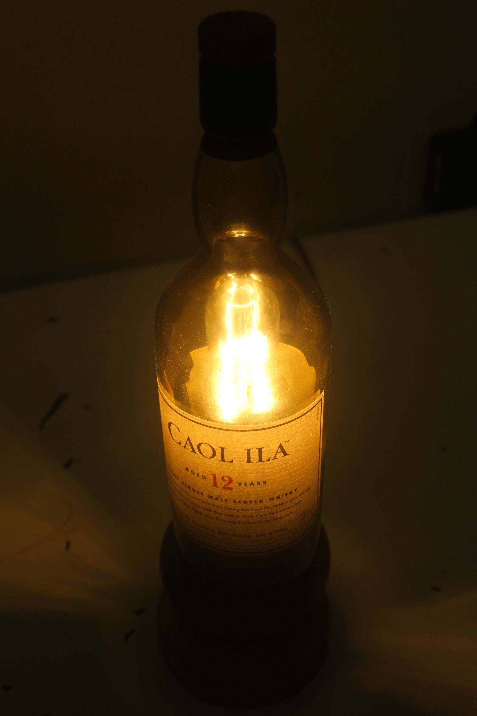 Make a Lamp From a Whiskey Bottle : 7 Steps (with Pictures) - Instructables