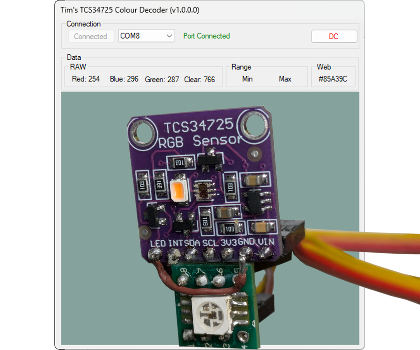 TCS34725 Color Scanner
