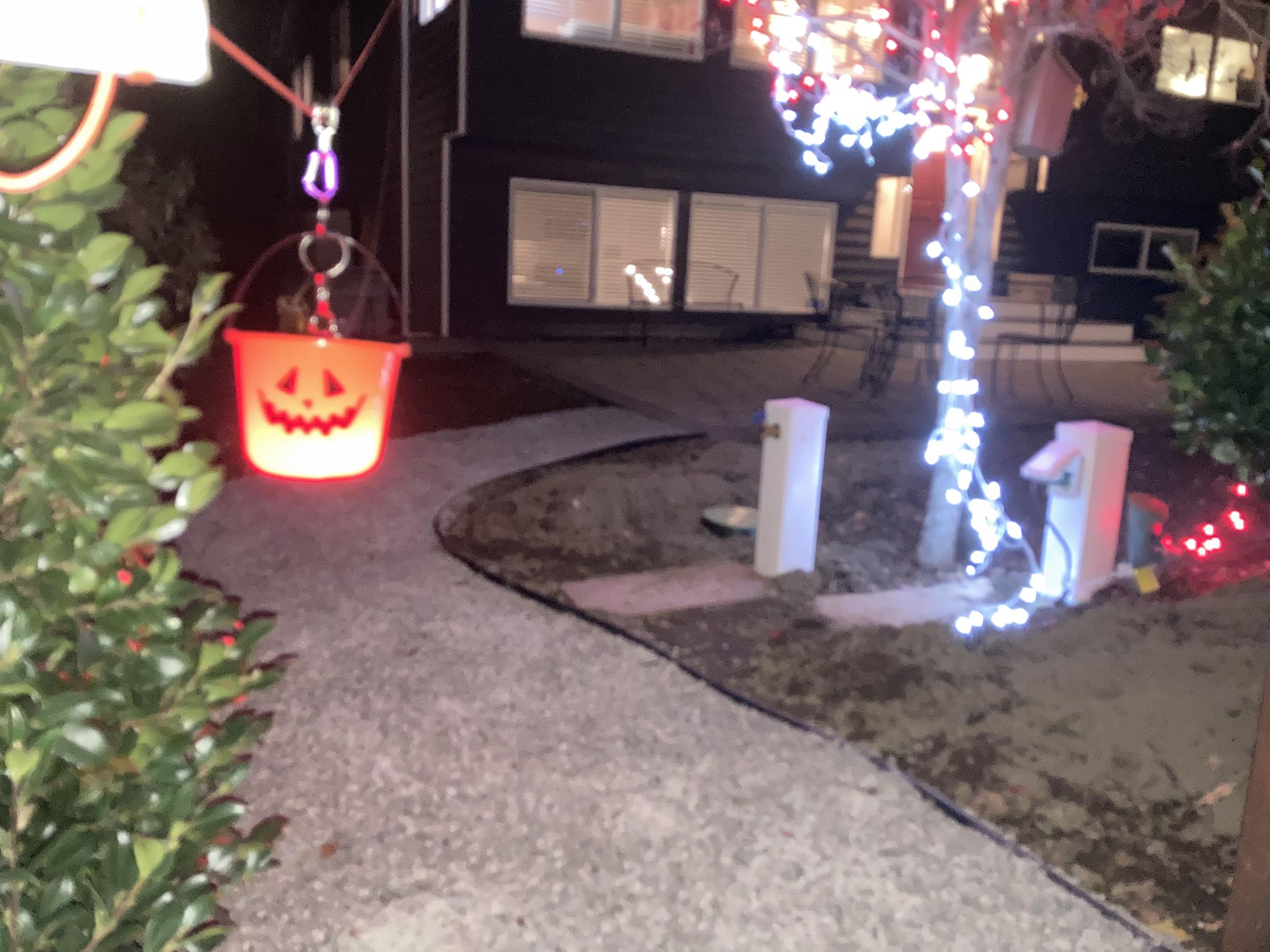 Flying Pumpkin Candy ZIpline for Social Distancing Halloween Trick or