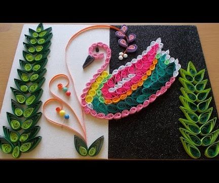DIY Home Decor With Paper Quilling Art : Amazing DIY Room Decor With Bird Quilling Pattern