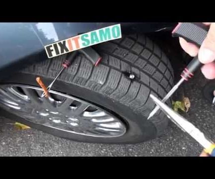 DIY How to Fix a Flat Tire EASY! 