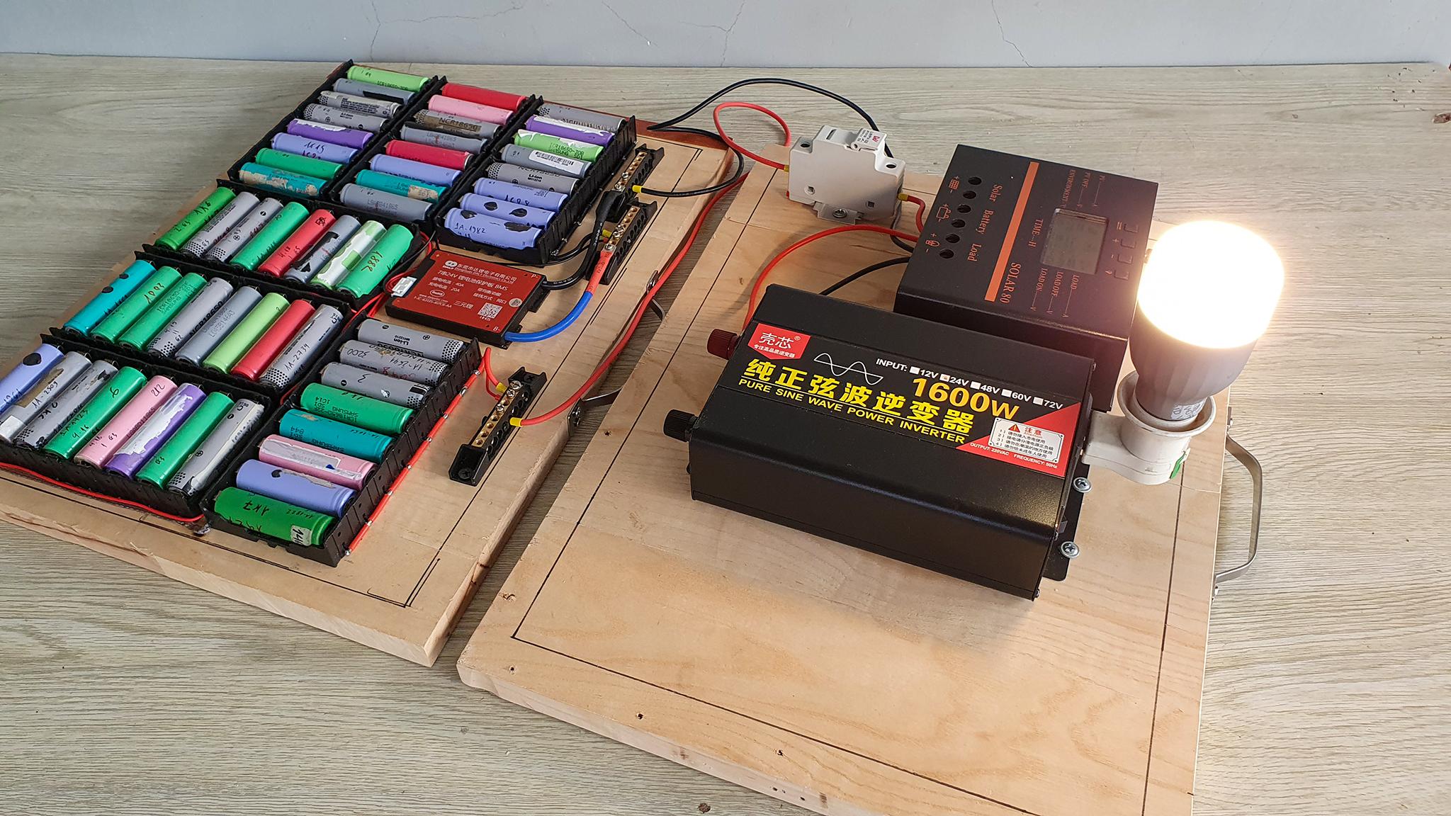Lowcost Portable Power Station From Old Laptop Batteries 8 Steps