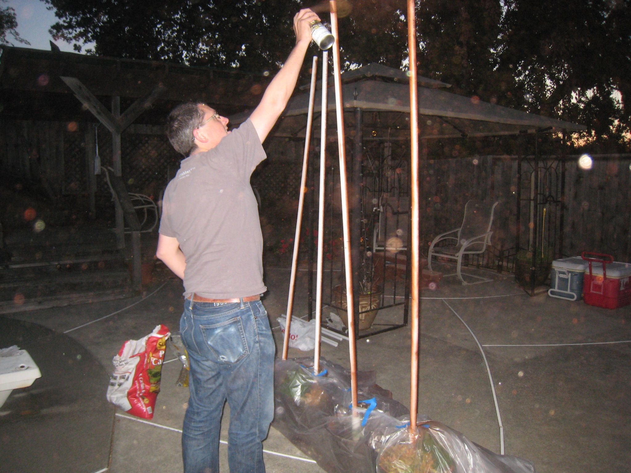 PVC Pipe and Potted Plant Chuppah Frame 6 Steps Instructables