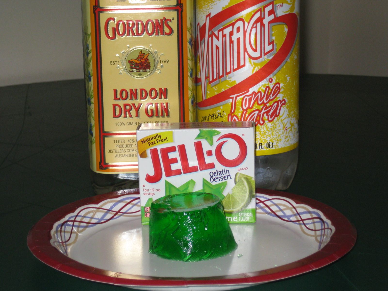 Gin and Tonic Jello Shots