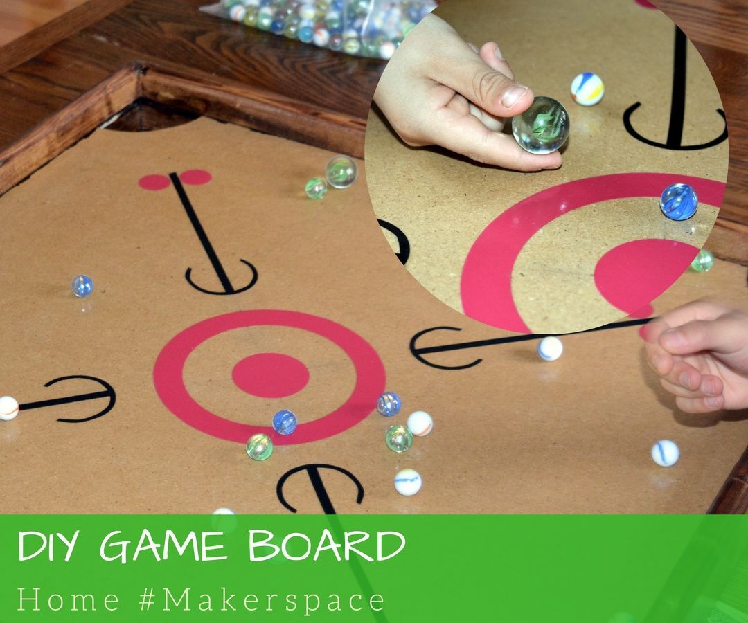 DIY Game Board for Carrom or Marbles