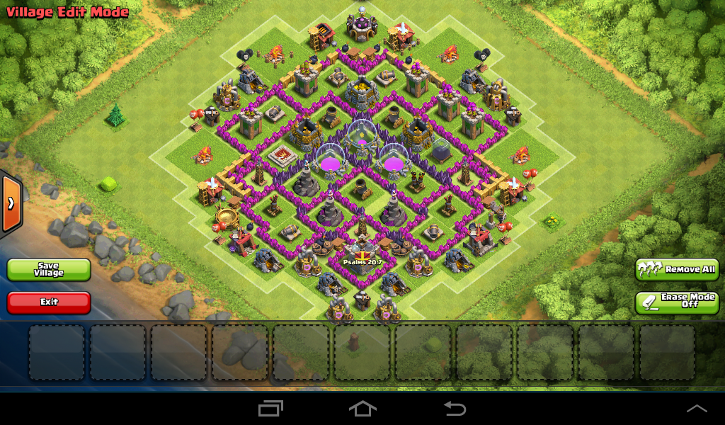 Clash of Clans TH8 Farming Base-The Knife Edge