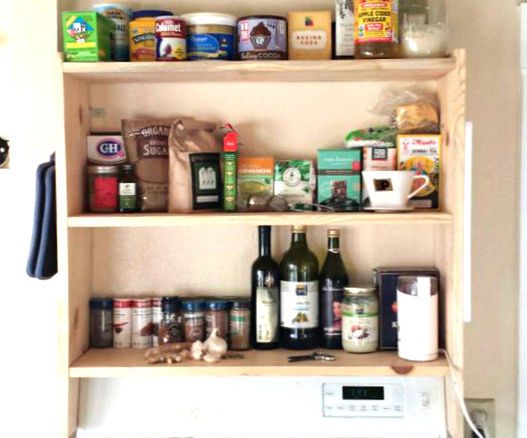 DIY! Above Stove Shelf