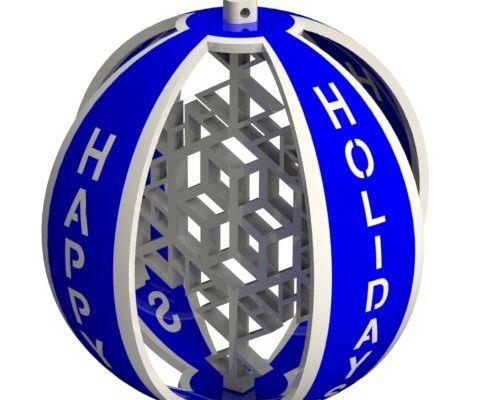 Happy Holidays Ornament