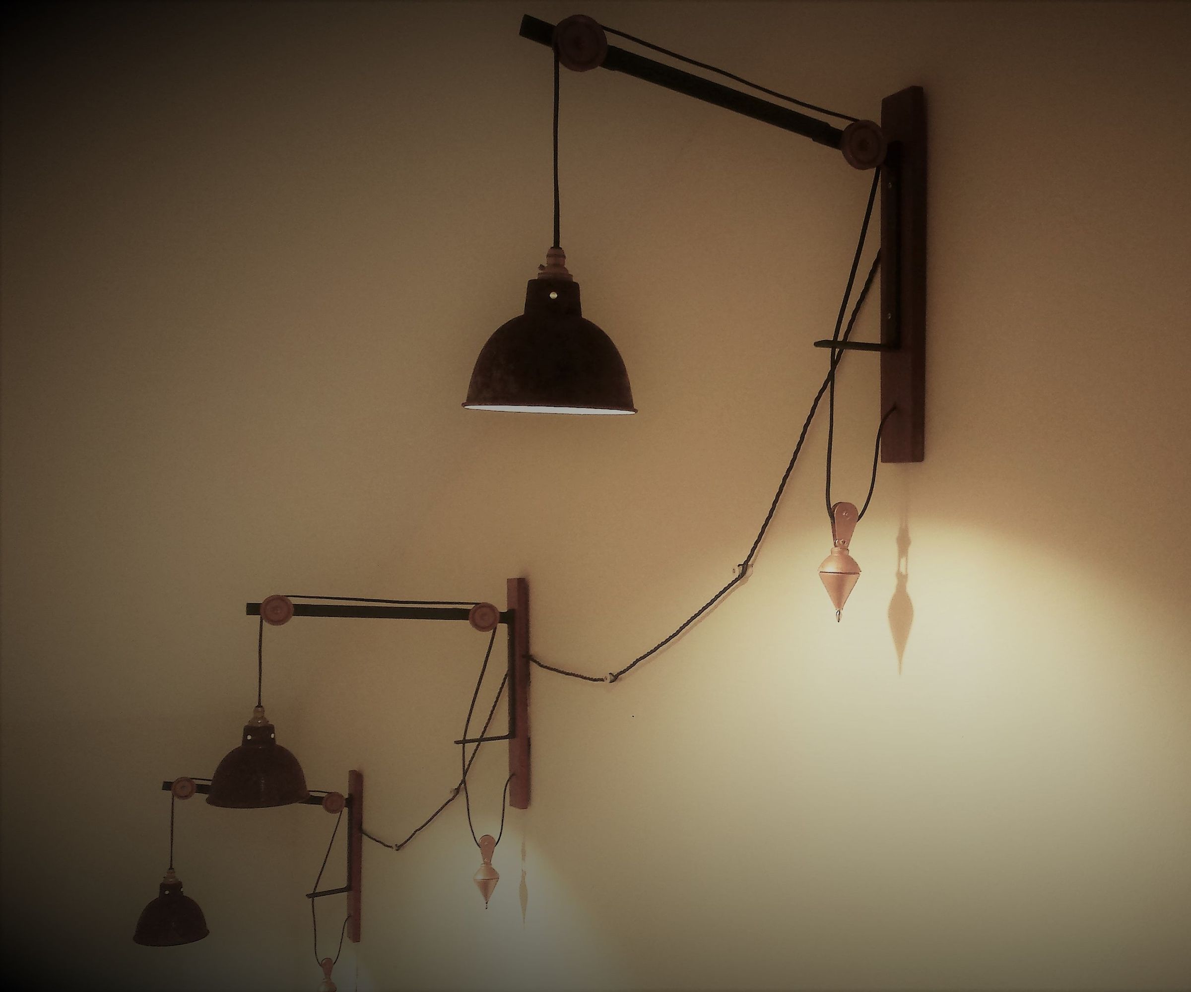 Rustic Vintage Rope Wall Lamp