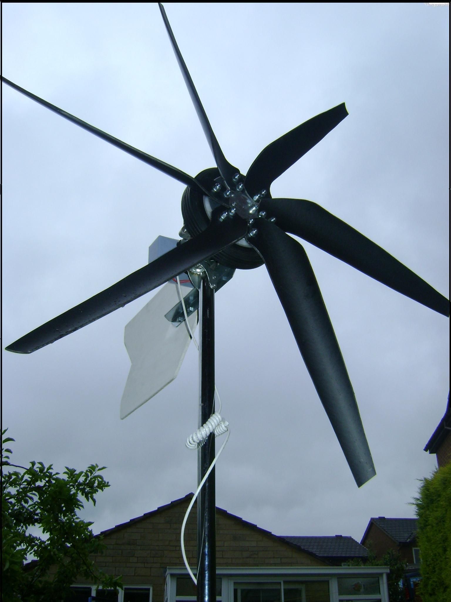 WIND TURBINE MADE FROM SCRAP PARTS