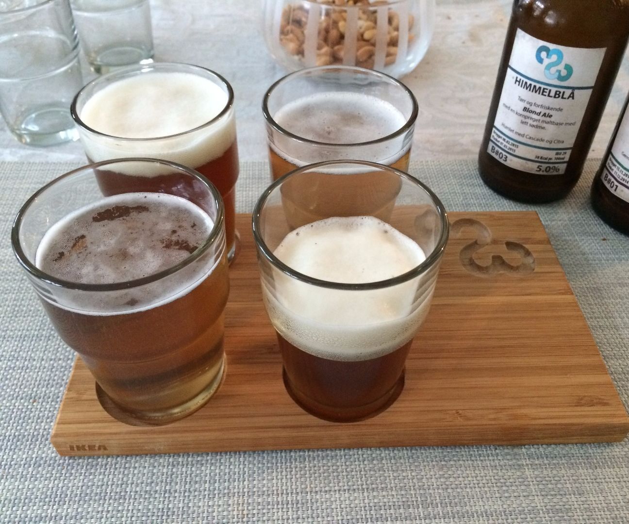 Beer Tasting Kit Using Ikea and CNC