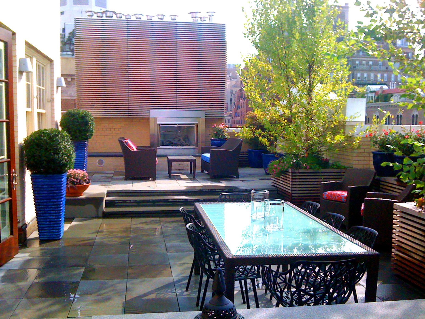 NYC Landscape Design - Park Ave Roof Garden