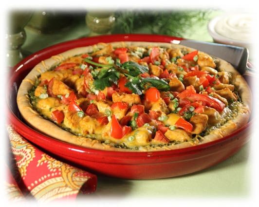 Cilantro Pesto Pizza