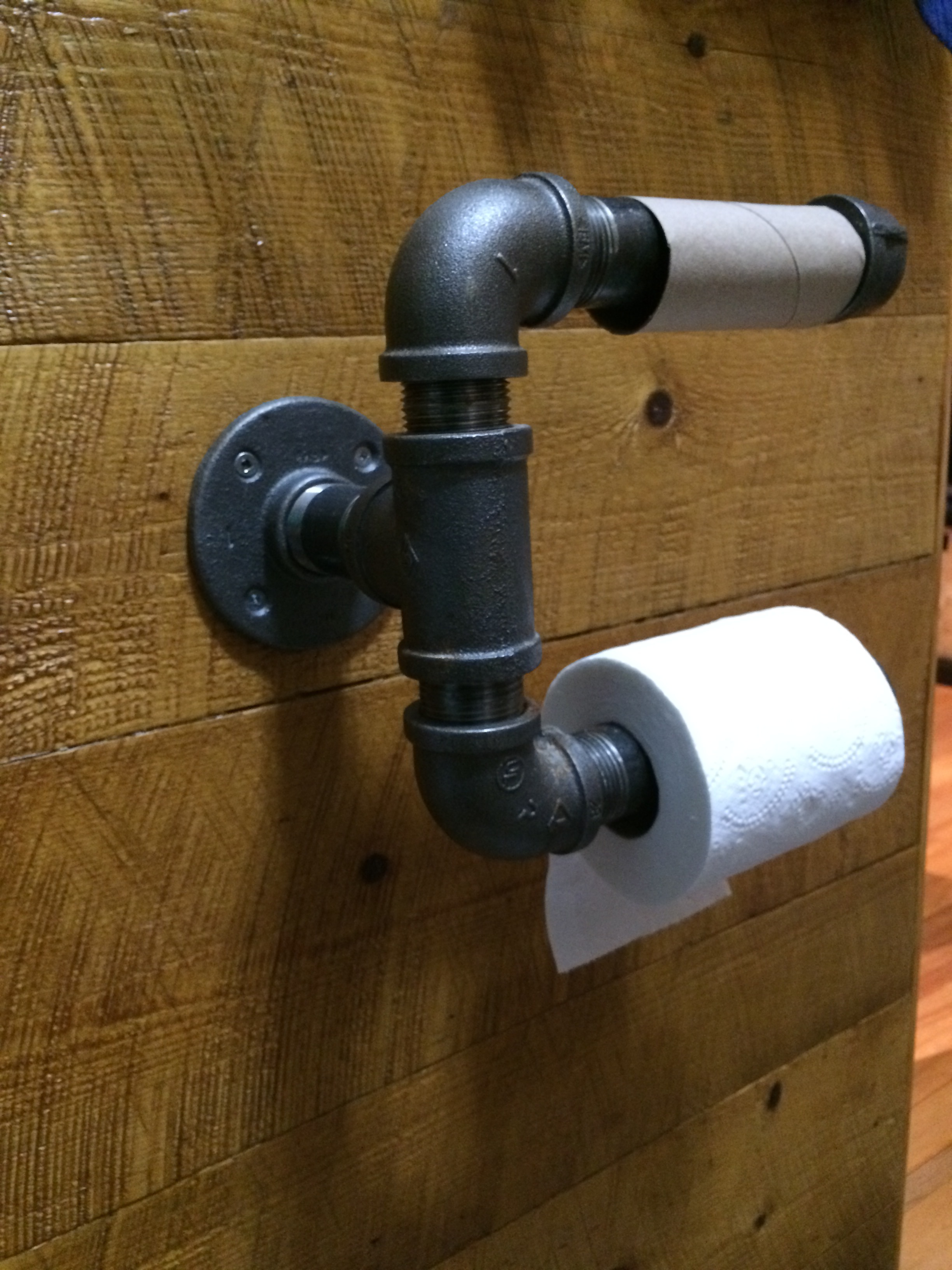 Easy DIY Steel Pipes Toilet Paper Holder 4 Steps (with Pictures