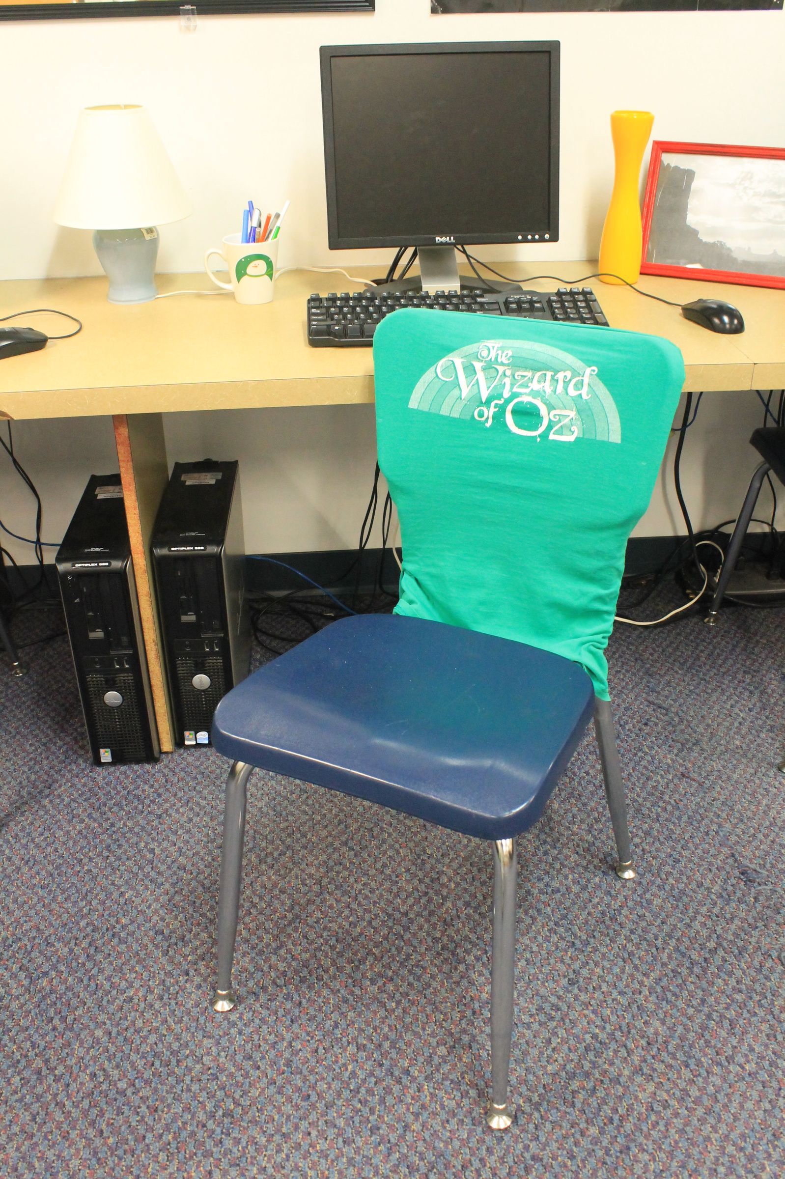 Recycle Old T-Shirts Into Classroom Seat Covers