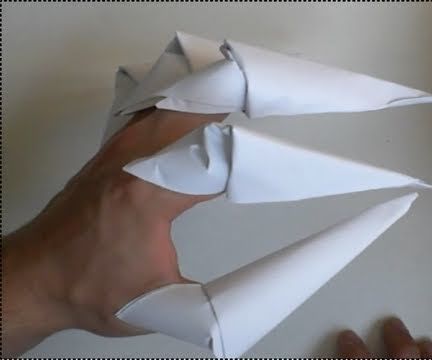 Origami Halloween Claws