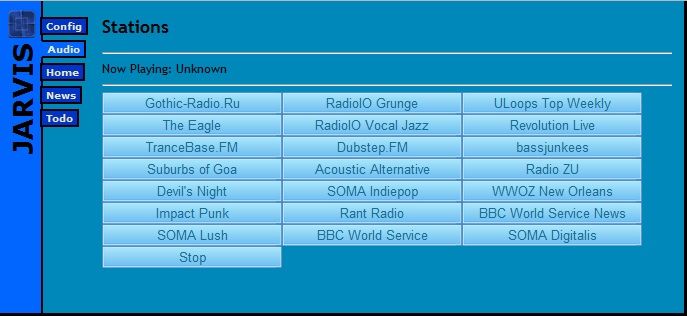 JARVIS Home Automation Control Center
