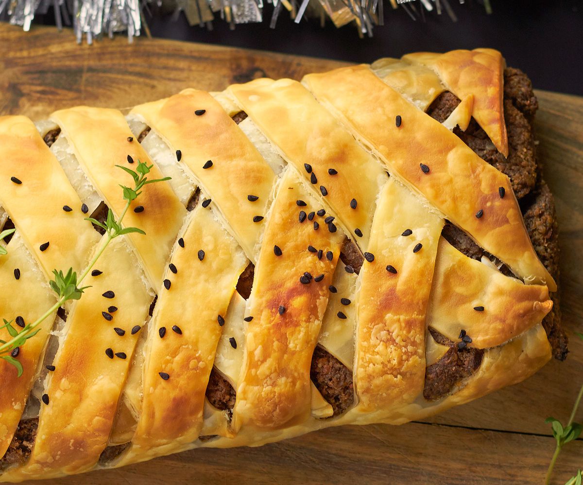 Pecan and Mushroom Wellington