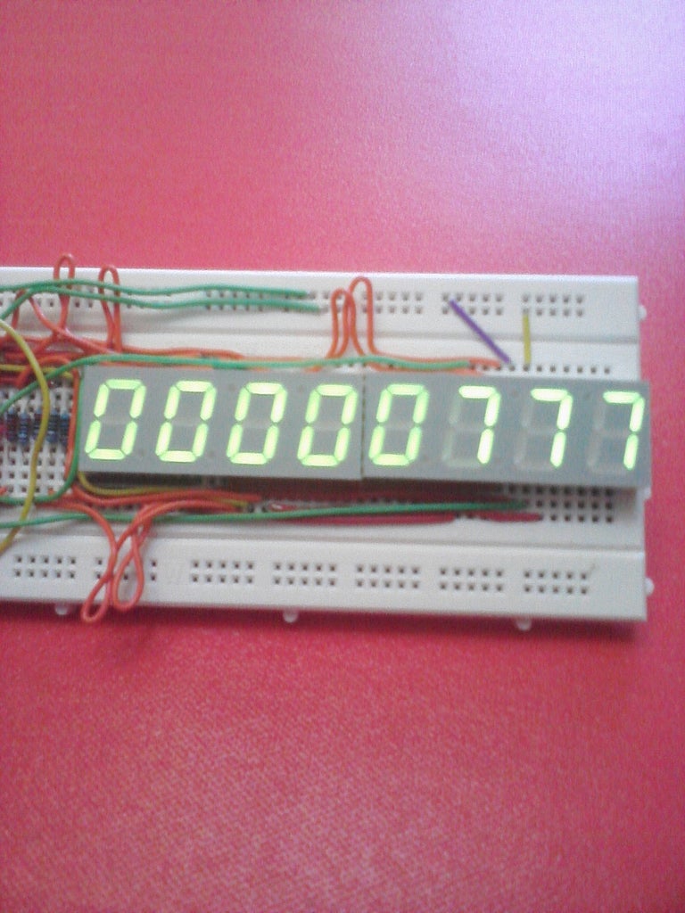 8-Digit Arduino Counter