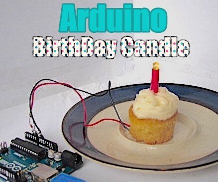 LED Birthday Cake Candle That You Can Blow Out