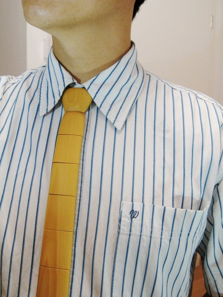 wooden necktie