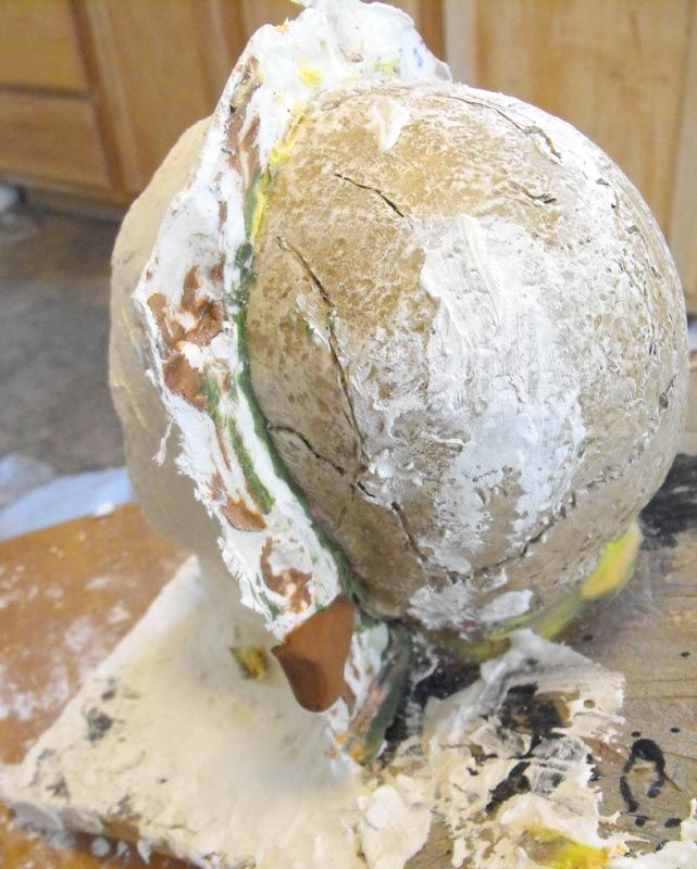 Plaster Molds and Foam Skulls
