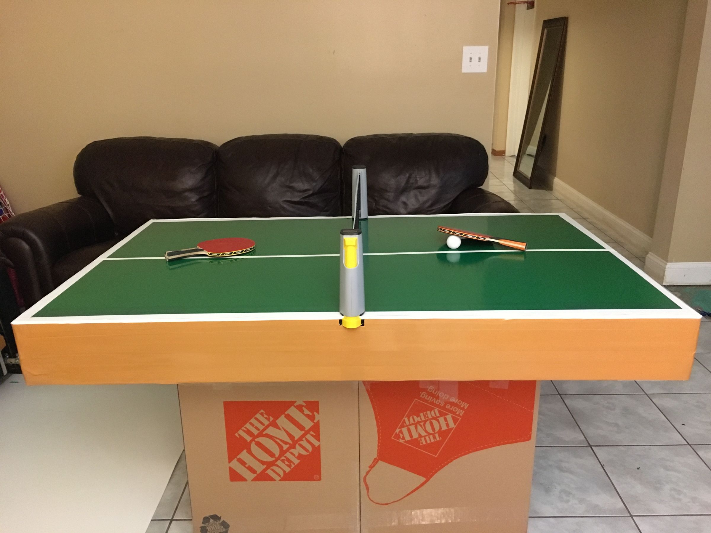 How to Make a Ping Pong Table Out of Cardboard 7 Steps Instructables