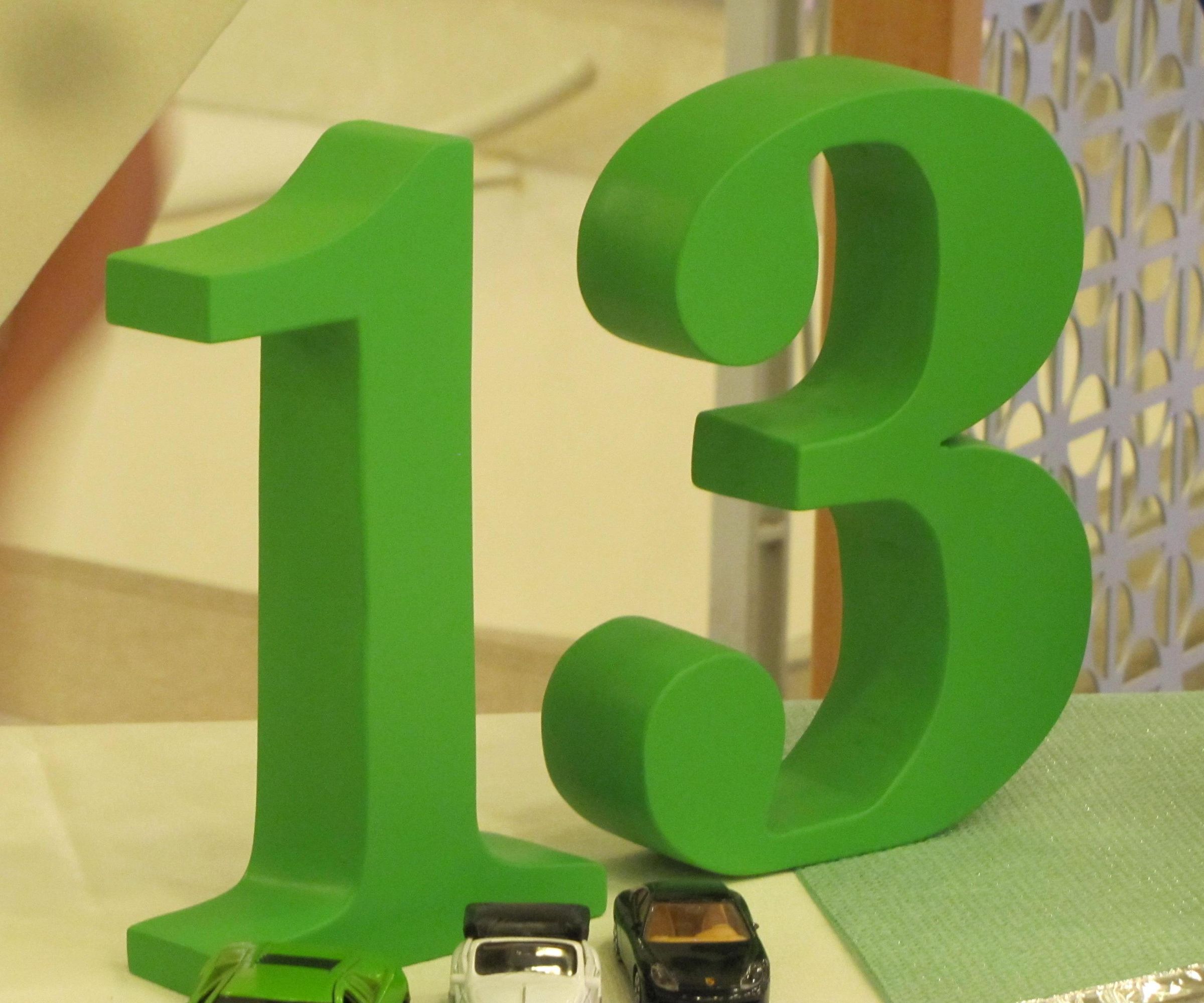 How to Make 3D Numbers With Basic Tools