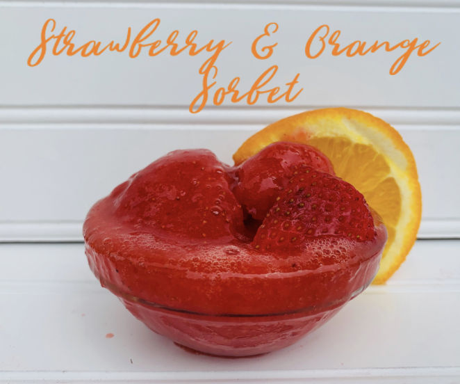 DELICIOUS Strawberry & Orange Sorbet