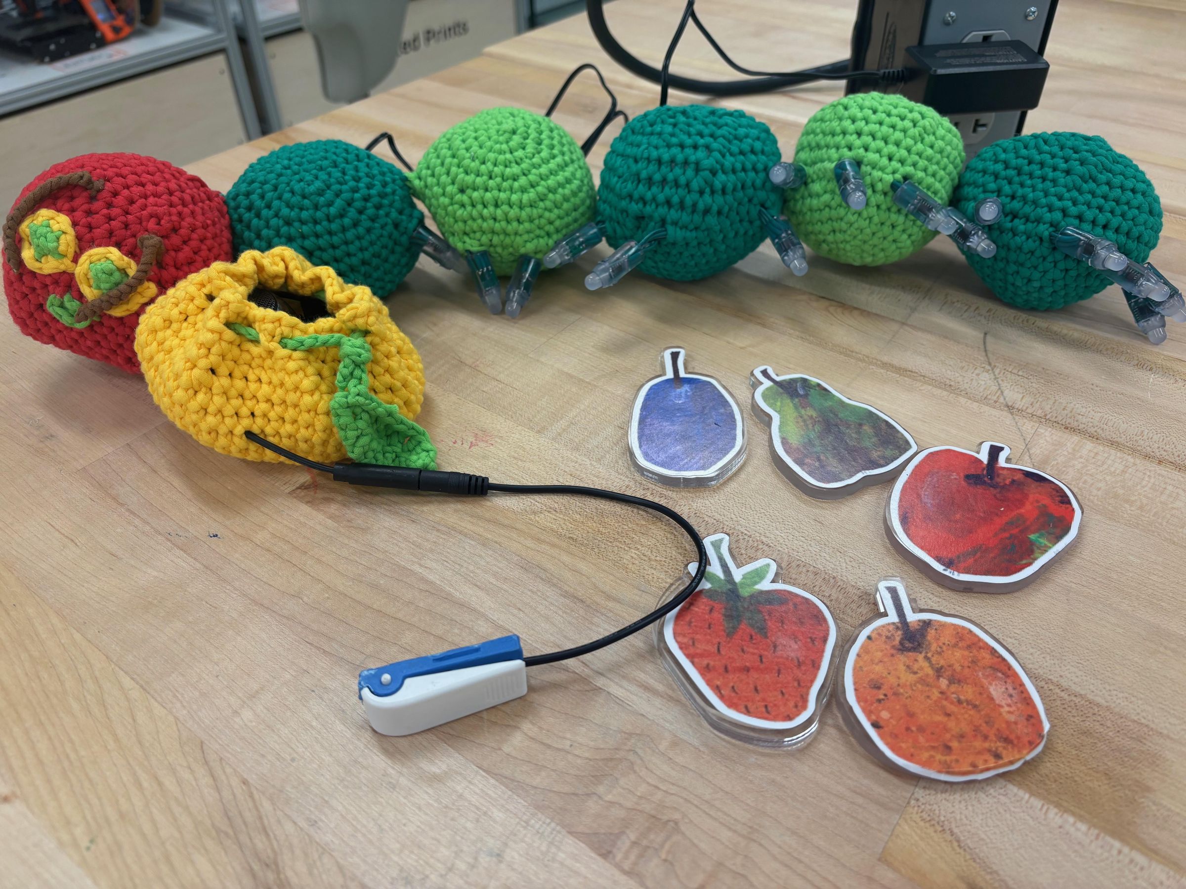Interactive Very Hungry Caterpillar With RFID and Button Input - Assistive Tech