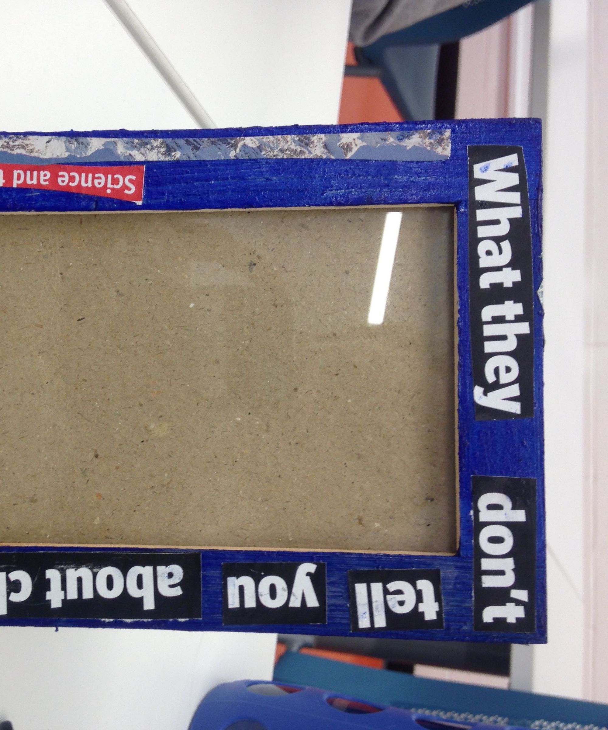Adding Personal Touch to a Frame Using Magazines