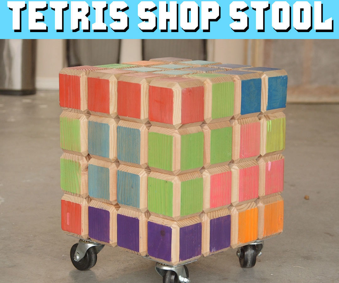 DIY Tetris Shop Stool