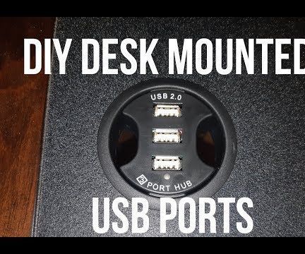 DIY Desk Mounted USB Ports