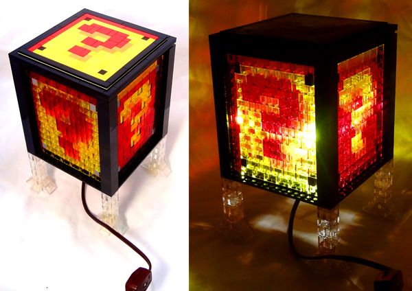 Super Mario Bros. Nightlight Made of LEGO