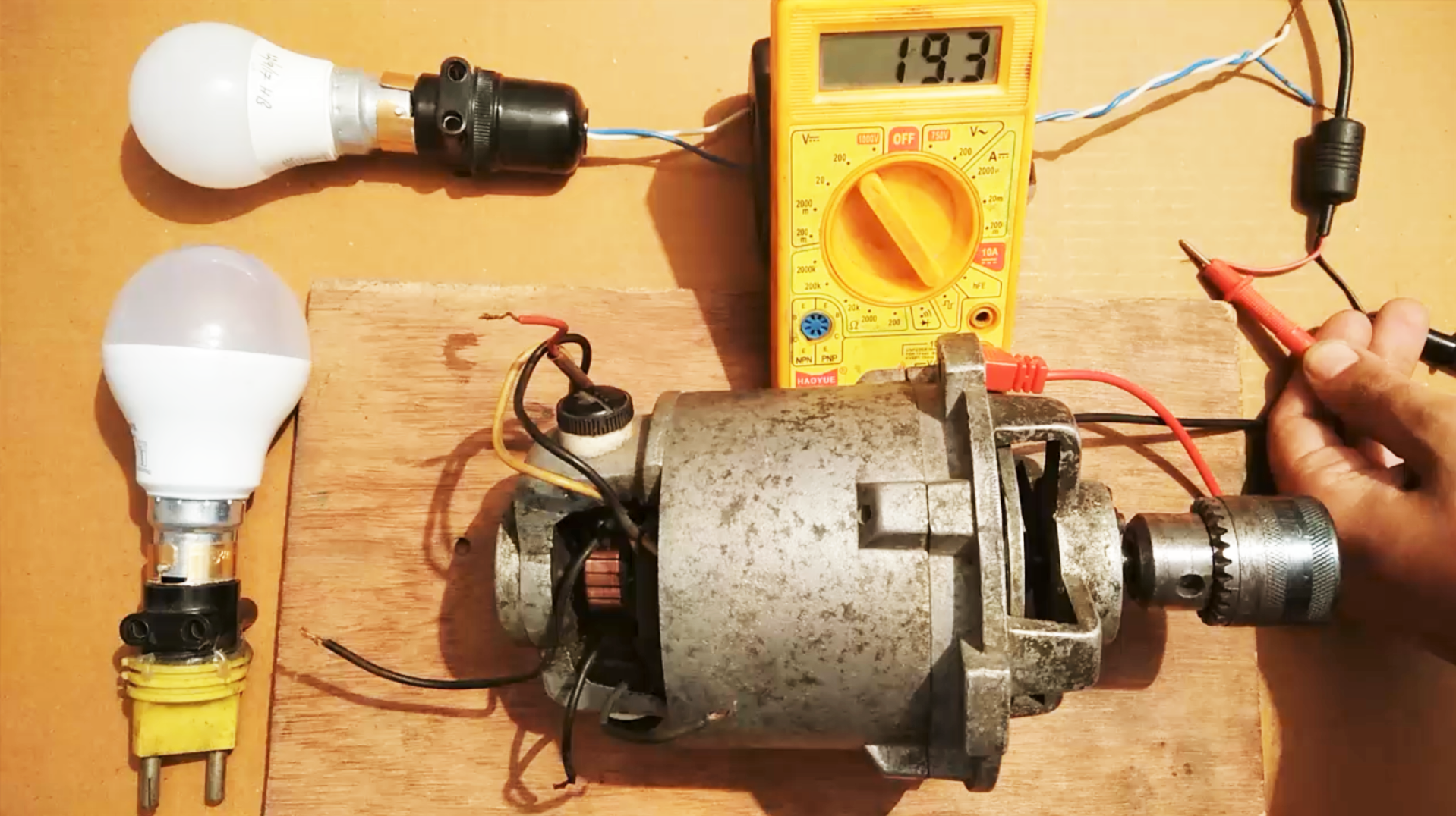 Making a Powerful Generator From a Blender Motor DIY 3 Steps (with