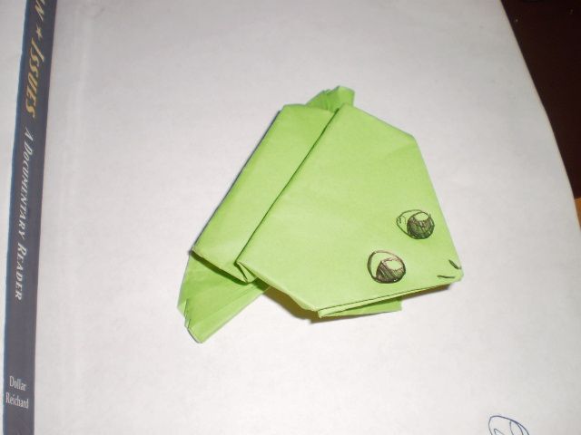 How to Make a Paper Frog! :)