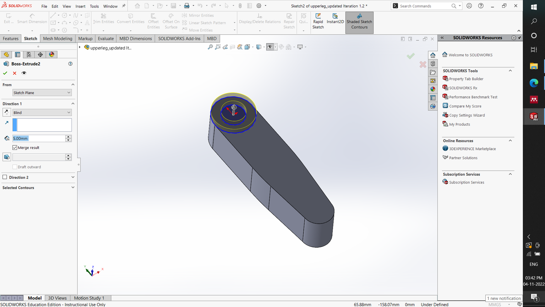 Designing the Upper Leg