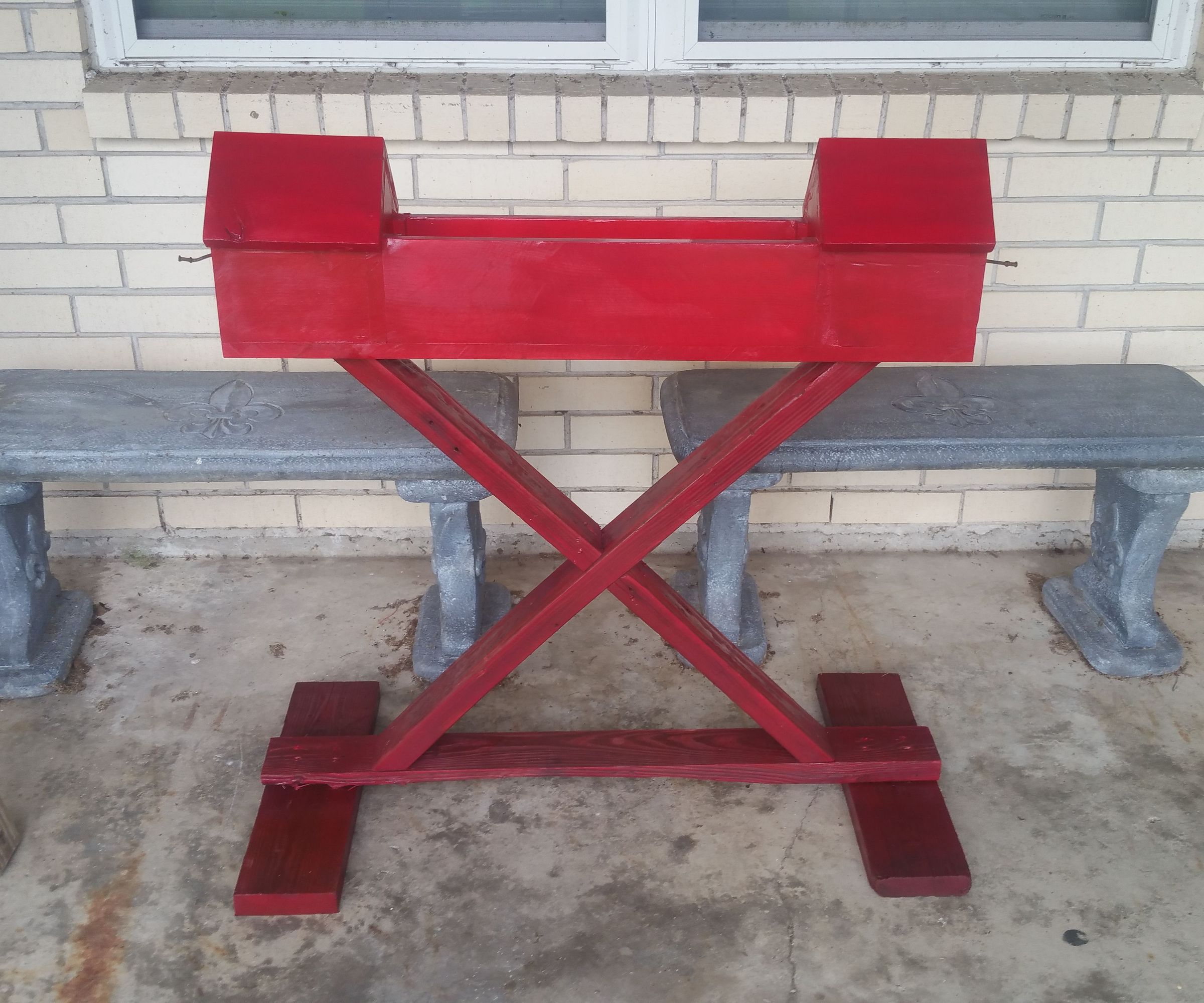 Double Bird House Planter