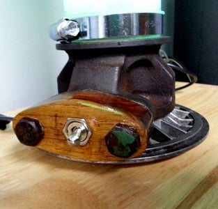 Glue Wood Plates, Apply Coconut Oil, and Put the Shade 