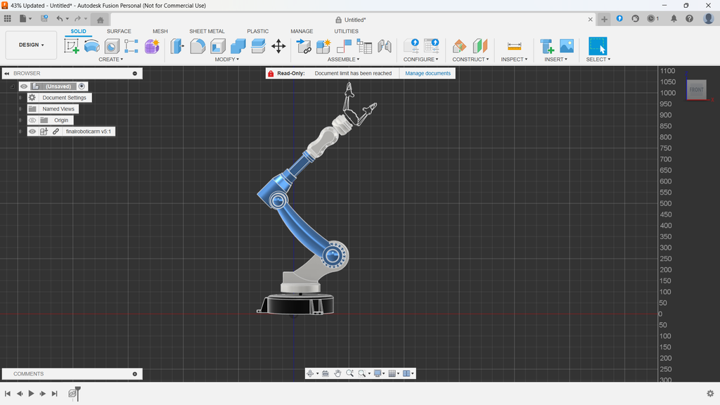 6-DOF Robotic Arm Designed in Fusion 360 : 5 Steps - Instructables